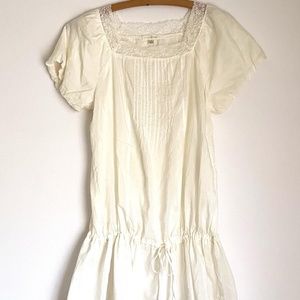 Trinity Cotton and Silk Blend Sheer Peplum blouse